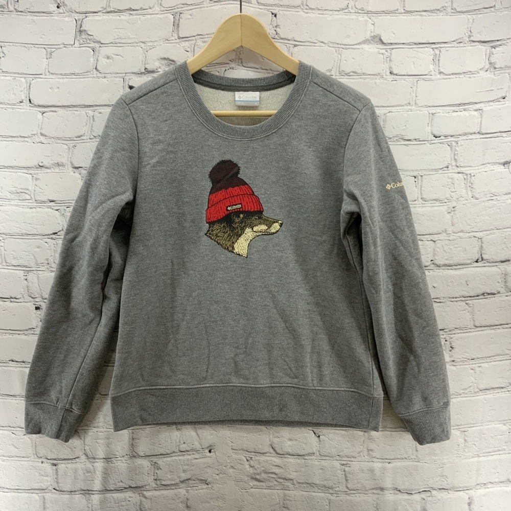 Columbia Hidden Haven Pullover Sweater Sz S Gray RARE